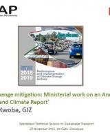 Climate Change Mitigation: Ministerial Work on an Annual Integrated Transport and Climate Report