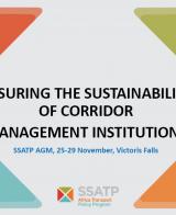 Ensuring the Sustainability of Corridors Management Institutions