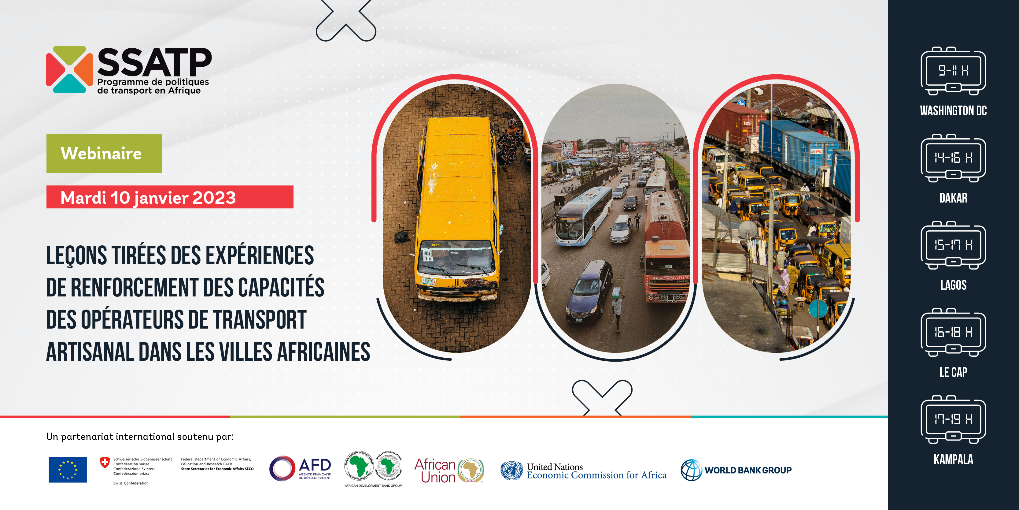 ENREGISTREMENT DU WEBINAIRE: Leçons tirées des expériences de renforcement des capacités des opérateurs de transport artisanal dans les villes africaines