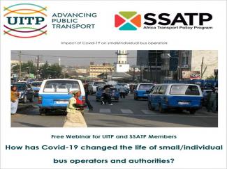 SSATP & UITP Webinar Series 1: How has COVID-19 changed the life of small/individual bus…
